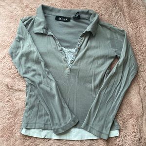 Classic Blues long sleeve top